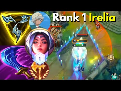 Rank 1 Irelia Vs Kalista/Malphite/Yasuo (Top) | 3 Games | 15+Kills | MVP | Wild Rift China
