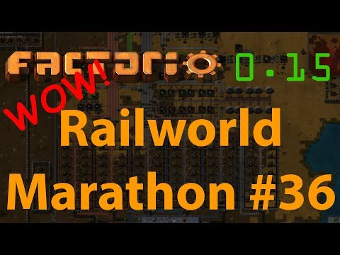 Factorio Railworld Marathon #36 - circuit outpost to main bus