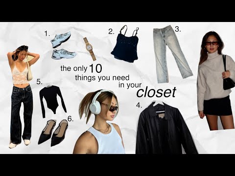 the only 10 things you need in your closet | closet essentials