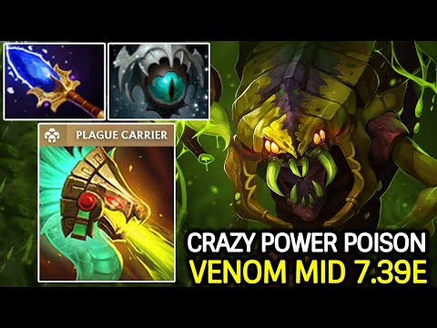 Venomancer Mid 7.39e – Cancer Scepter + Plague Carrier Build Dota 2