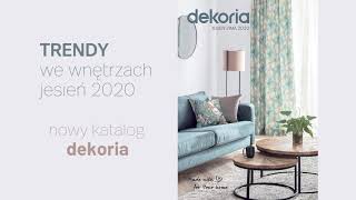 Trendy we wnętrzach - katalog jesień 2020 dekoria.pl