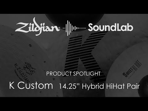 Zildjian 14.25" K Custom Hybrid HiHat Pair - K1224 - 642388299579 image 2