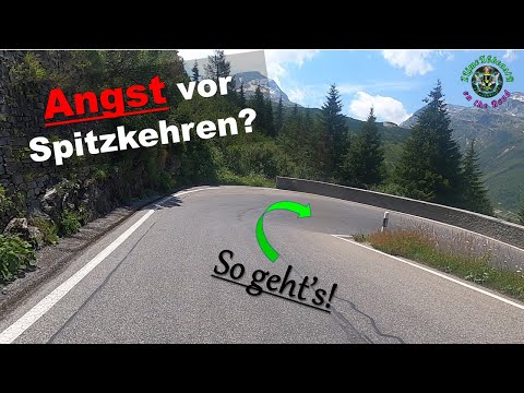 💡⁉️Mit dem Motorrad 180° Kurven (Spitzkehren) fahren😱 So geht's SICHERER und einfacher👌