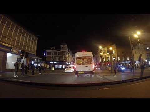 London Night Drive | Tooting High St - Tooting Broadway - A24 - UK
