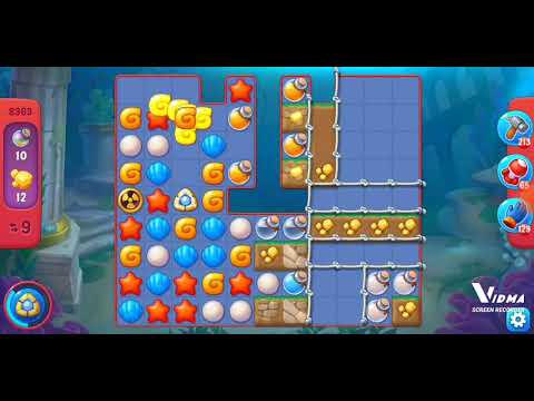 Fishdom. 8363 hard level no boosters and diamonds. 19 moves