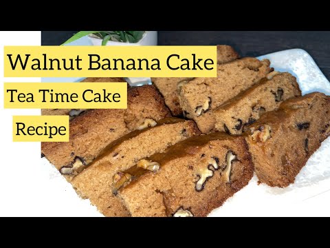 Walnut Banana Cake Recipe | Tea Time Cake by cooking with Manjeet #walnutcake #teatime #youtube