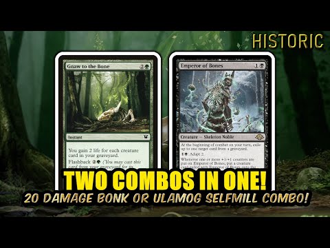 Gnaw to the Emperor Bones Self Mill Creature Combo! | Historic BO3 Ranked | MTG Arena
