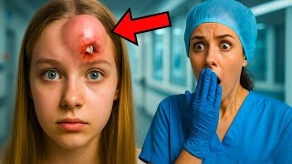 Mom Ignored The Lump On Her Daughter's Forehead—What Doctors Pulled Out Made Nurses Scream