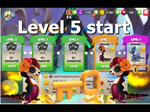 Sinister Halloween Castle Event-Dragon Mania Legends | Level 5 Start | DML