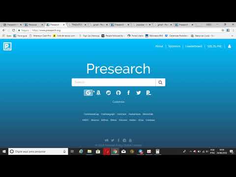 Ganhe tokens Presearch ( PRE ) fazendo pesquisa na internet, Token Listado na Hitbtc.