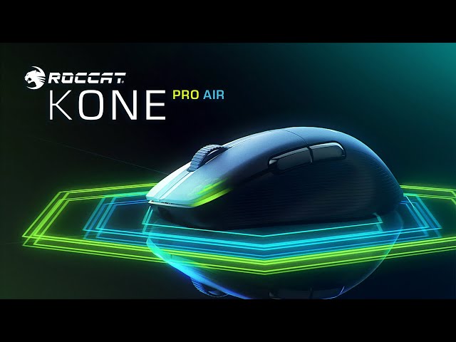 Video teaser per ROCCAT Kone Pro Air | Ergonomic Optical Performance Gaming Wireless Mouse with RGB Lighting
