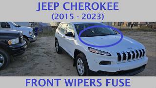 Jeep Cherokee - FRONT WINDSHIELD WIPERS MOTOR FUSE LOCATION (2015 - 2023)