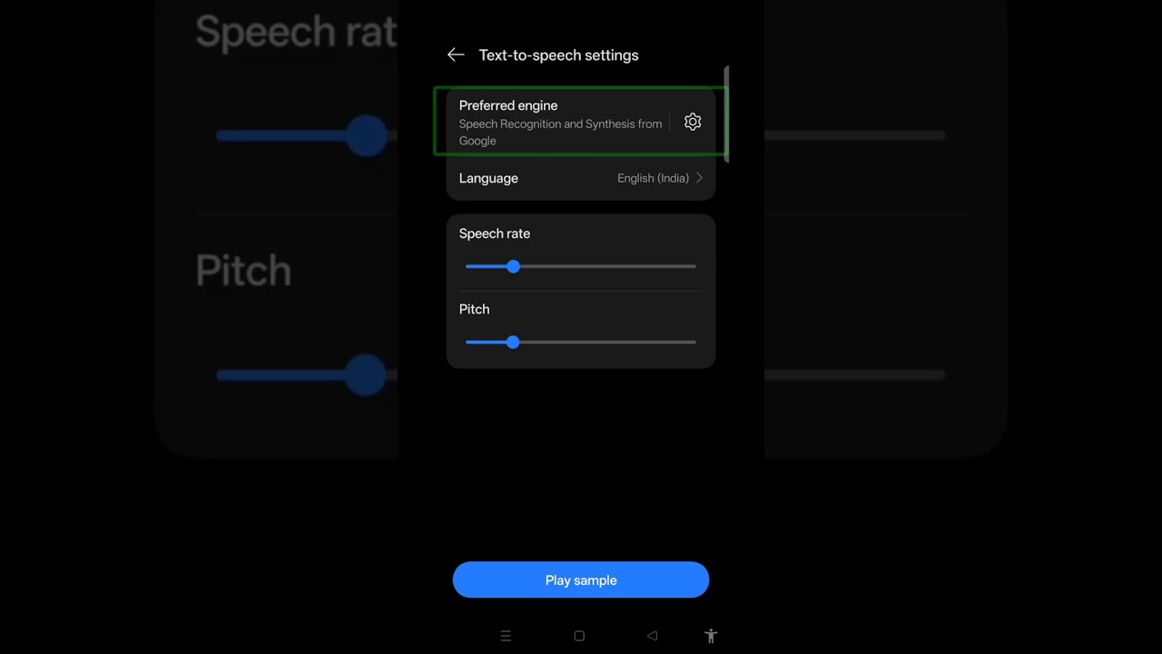 Modify Hindi text to speech clarity from Samsung TTS for blind latest Hindi text to speech voice