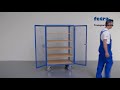 Fetra Kastenwagen mit 750 kg Tragkraft, offen, mit Drahtgitter verkleidet 1200x780mm-youtube_img