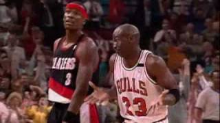 Michael Jordan 1992 NBA finals against Portland