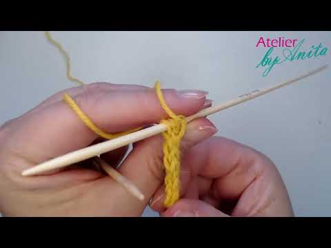 Stricken lernen mit Anita vom Atelier byAnita  I Cord Kordel stricken mit drei Maschen!