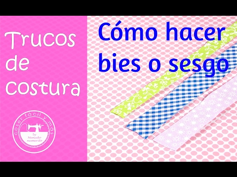 Cómo hacer cinta de bies casero (sesgo)