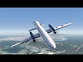 His last words with simulated flight from Cockpit of stolen Dash 8 Q-400!