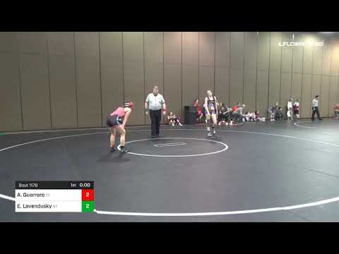 117 Lbs Consi Of 8 1 Abigail Guerrero Team Texas Vs Esther Levendusky Team New York