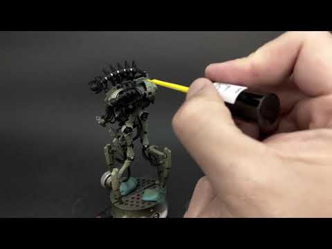 PAINTING A GAMES WORKSHOP NECRON CANOPTEK REANIMATOR - EPISODE 2 FILTERS, WASHES, AND OILS