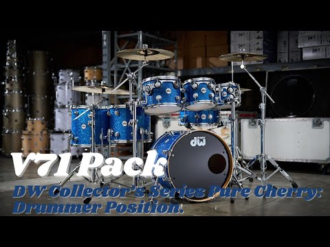 Roland V71 Expansion Pack Demo: DW Collector’s Series Pure Cherry Drummer Position