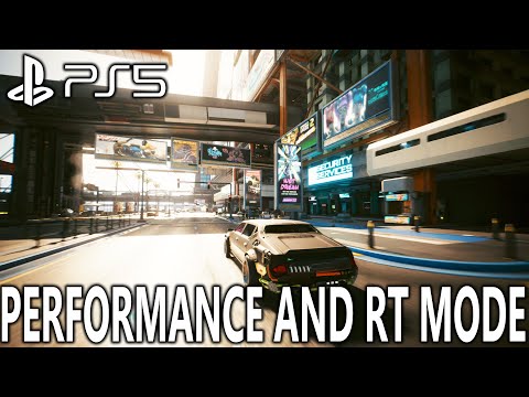 Cyberpunk 2077 2.0 Update on PS5 | PERFORMANCE MODE and RAY TRACING MODE | 4K