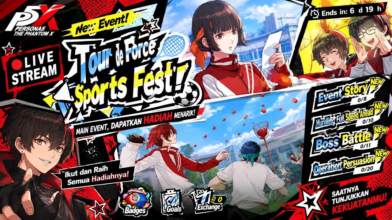 【Persona 5: The Phantom X】Tabrak Guild Boss sebelum reset + boss event