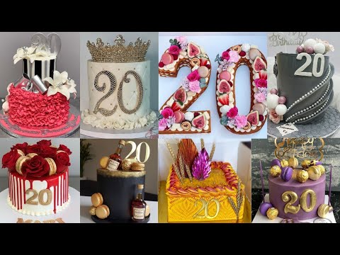20th Birthday Cake ideas/Birthday Cake Photo/Simple Cake Design for Birthday Girl/Simple Cake Design