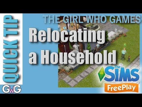 Part of a video titled The Sims Freeplay: Relocating a Household [QUICK TIP] - YouTube