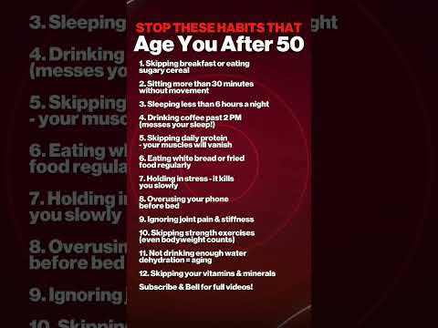 12 Daily Habits That Make You Age Faster After 50