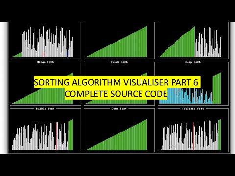 Sorting Algorithm Visualisation Part 6 Complete Source Code Java