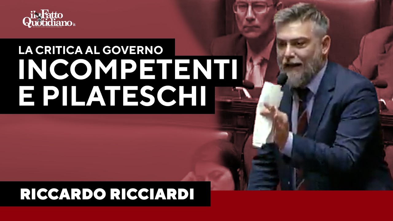 “Tagliate la sanità per comprare armi”: Ricciardi demolisce la manovra del Governo