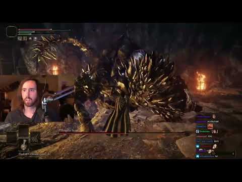 Asmongold gets baited by chat into a trap with an INSANE boss in Elden Ring