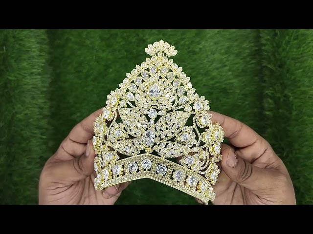 Mukut Headgear Shringar for Gods and Goddess (6 inch Ear to Ear Dimension) video