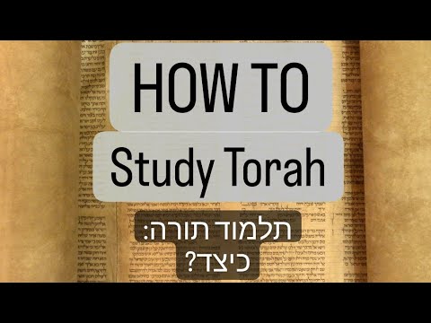 DAILY TORAH STUDY: How?