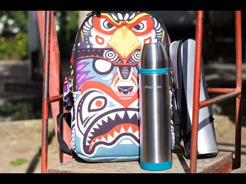 Термос Kamille 1000 мл красный (KM-2059-RD)