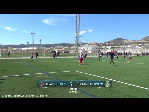 Jornada 18. Levante UD "C"  6 - 1 C.F. Juventud Chiva "A" (Pablo)