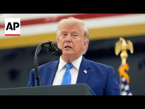 Trump acknowledges support from allies at new Air Force One unveiling