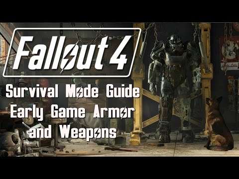 Fallout 4: Survival Mode - Early Game Armor and Weapons
