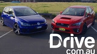 Golf R v WRX STI Comparison | Drive.com.au