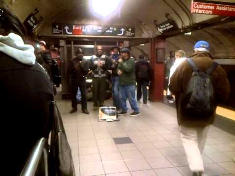 Acapella NYC Subway Singers at the 53rd Street / Lexington Station