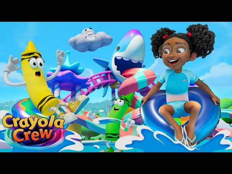 Shark-Themed Water Park Adventure with the Crayola Crew! | Fun Imagination Cartoons for Kids