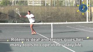Father of a deaf tennis player, Rotem Ashkenazi, s...