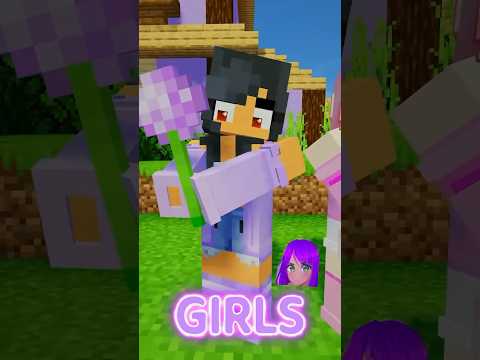Ultimate Minecraft Battle: Girls vs. Boys! #shorts