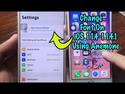 How to Change Font On iOS 11.4-11.4.1 Using Anemone