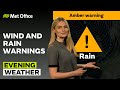 23/02/2025 – Heavy rain overnight – Evening Weather Forecast UK – Met Office Weather