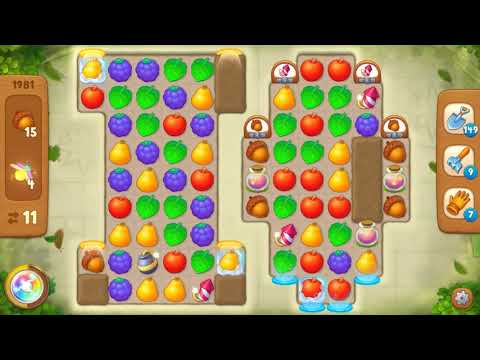 Gardenscapes Area 9 Day 1 Level 1981 - No Boosters Or Hacks