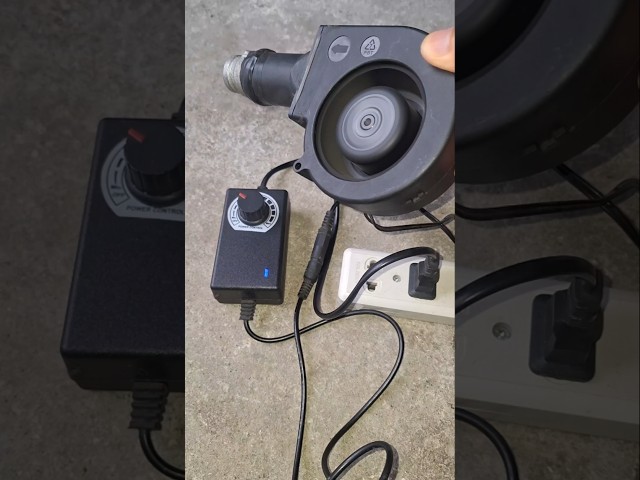 Vídeo relacionado con GDSTIME Ventilador radial 220V 120mm rodamiento de bolas Ventilador de refrigeración Centrífugo Turbo 120x120x32 Blower Fan con DC 4V-12V Ajustable Controlador de velocidad para PC