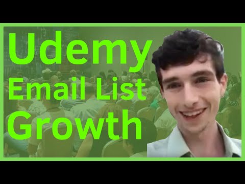 Udemy Email List Growth | Email Marketing Tutorial | Sell Online Courses