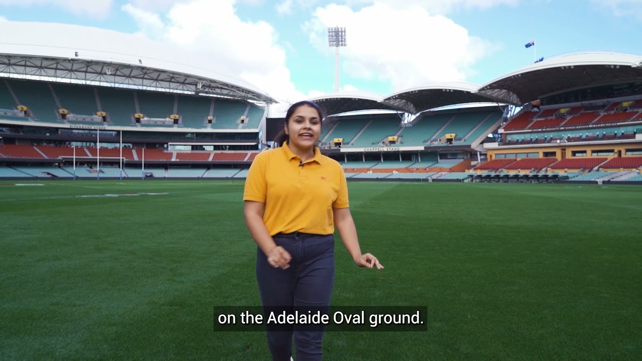 Take a peek into Adelaide Oval stadium.